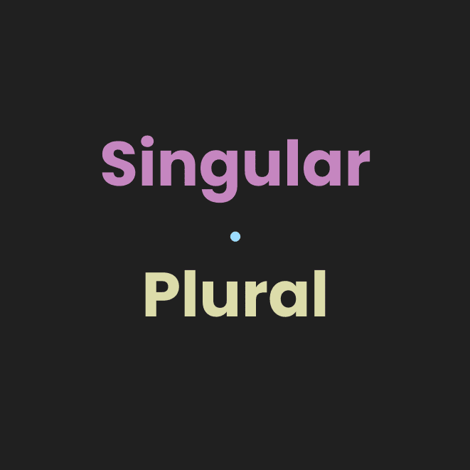 singular-plural